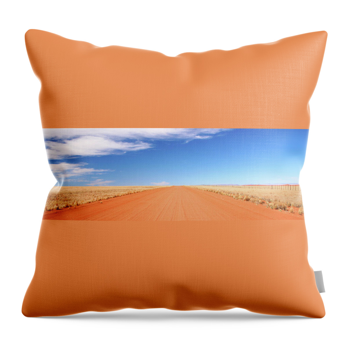 Scenics Throw Pillow featuring the photograph Endless Road by Ra-photos