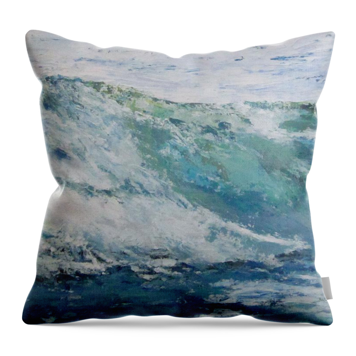 Painting Throw Pillow featuring the painting Energized by Paula Pagliughi
