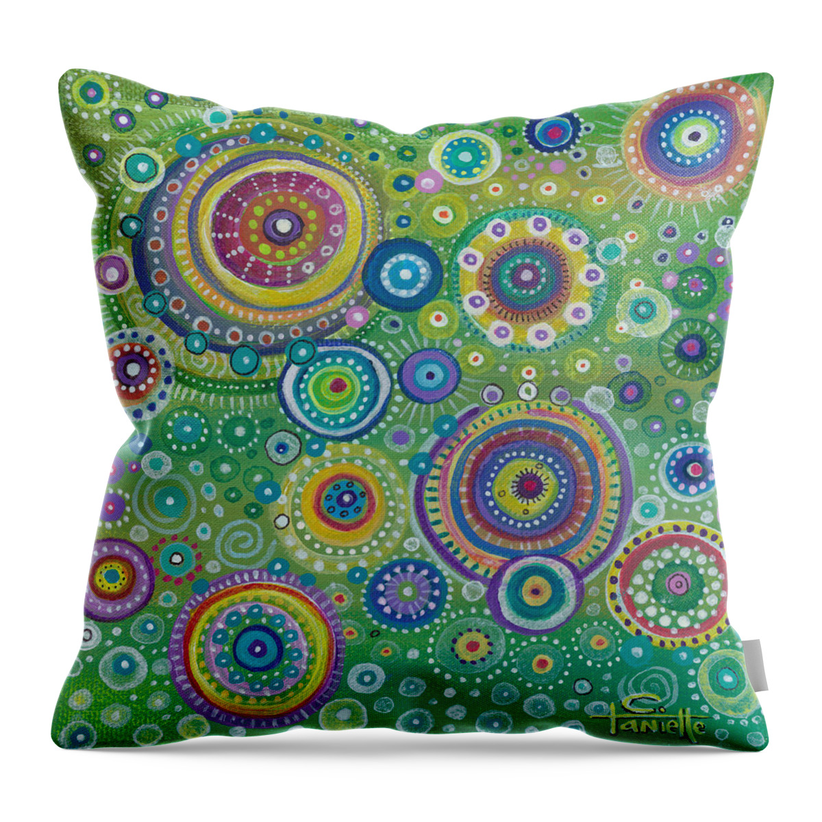 Energy Throw Pillow featuring the painting Energy by Tanielle Childers