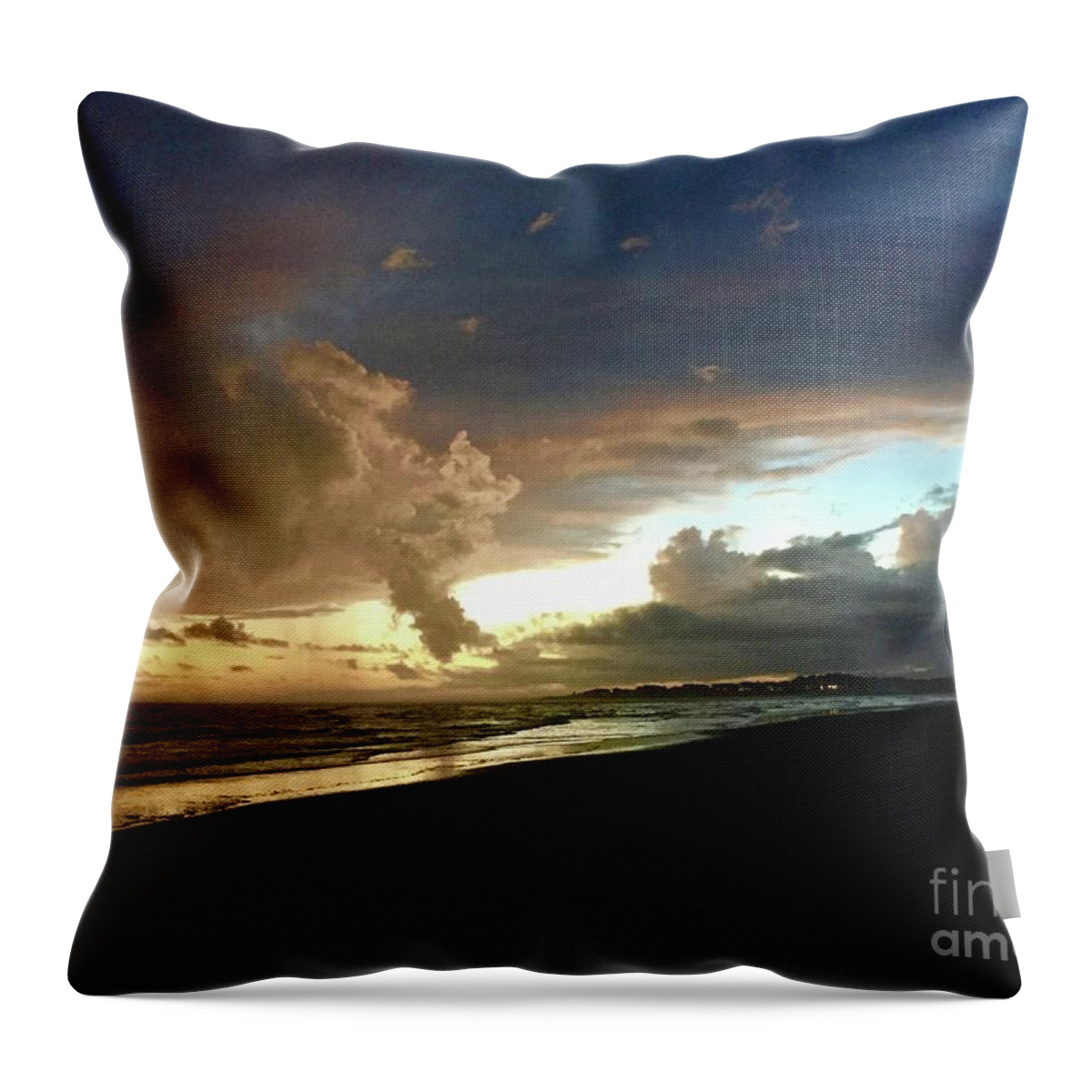 Evening Throw Pillow featuring the photograph Evening Sky by Flavia Westerwelle