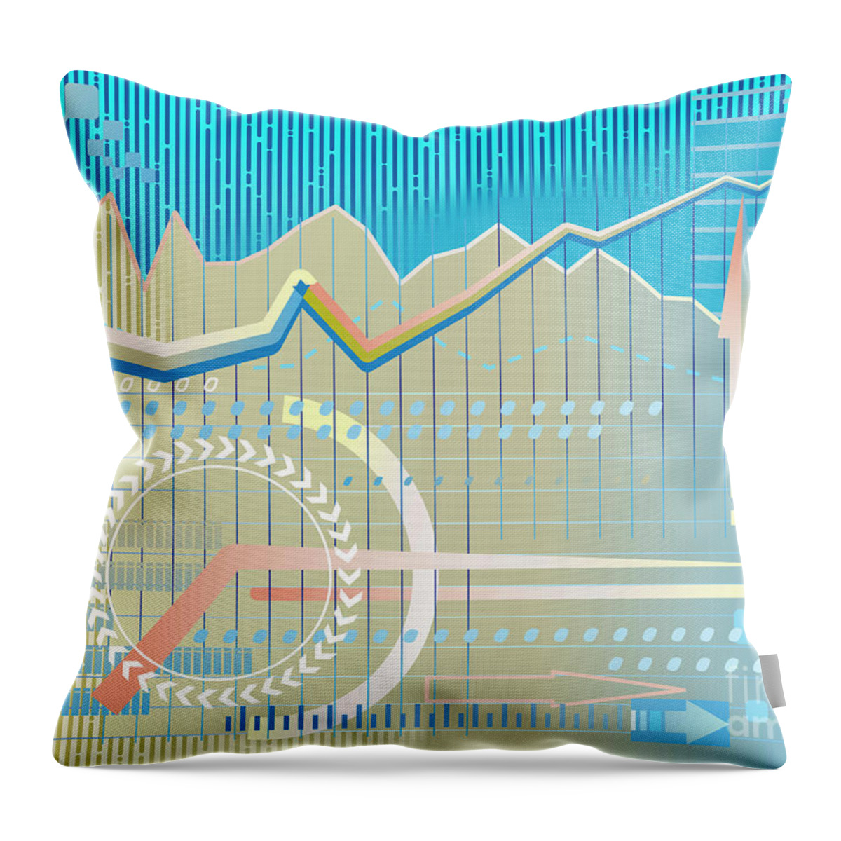 Success Throw Pillow featuring the digital art Everything Grows Up by Ariadna De Raadt