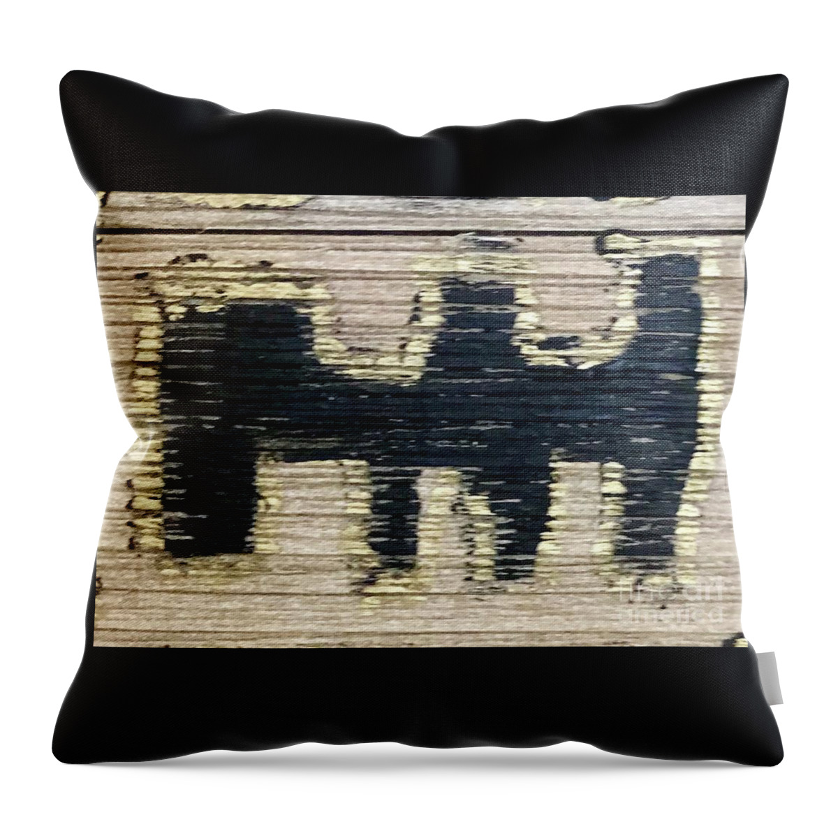 Abstract Organic Cultural Fantacy Throw Pillow featuring the painting Evolution 1 by Hila Abada