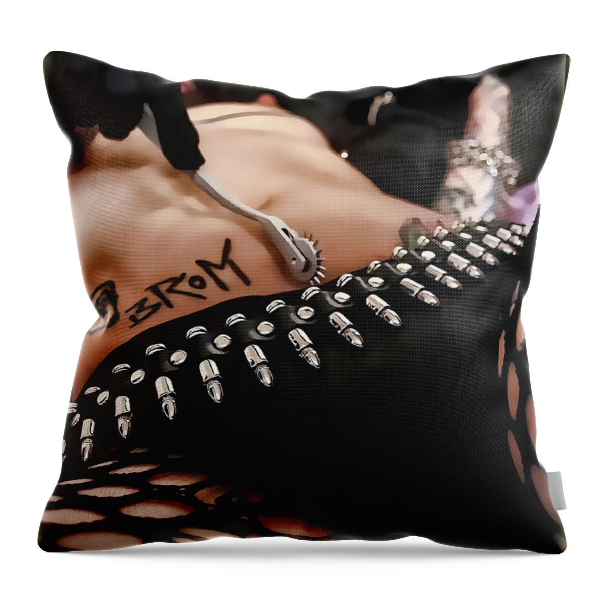 Dark Throw Pillow featuring the digital art Explore by Recreating Creation