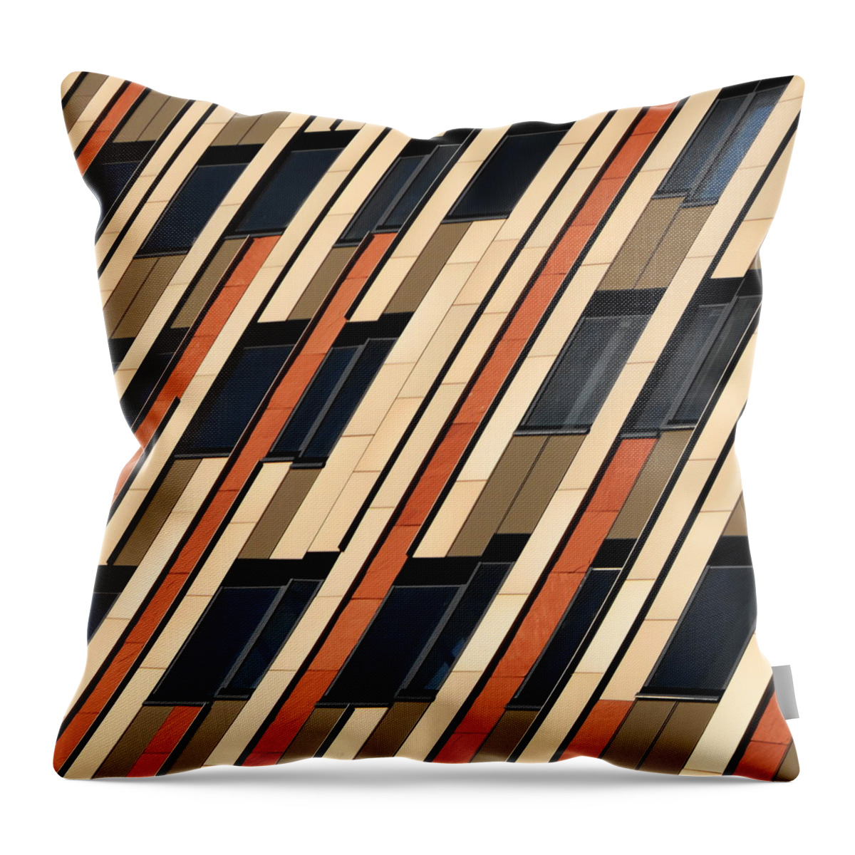 Parallel Throw Pillow featuring the photograph Facade by Befo