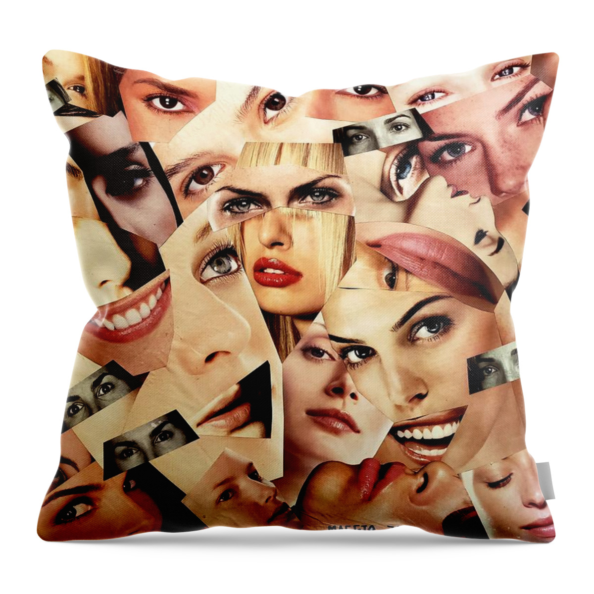  Throw Pillow featuring the mixed media 00001 by Adrian Maggio