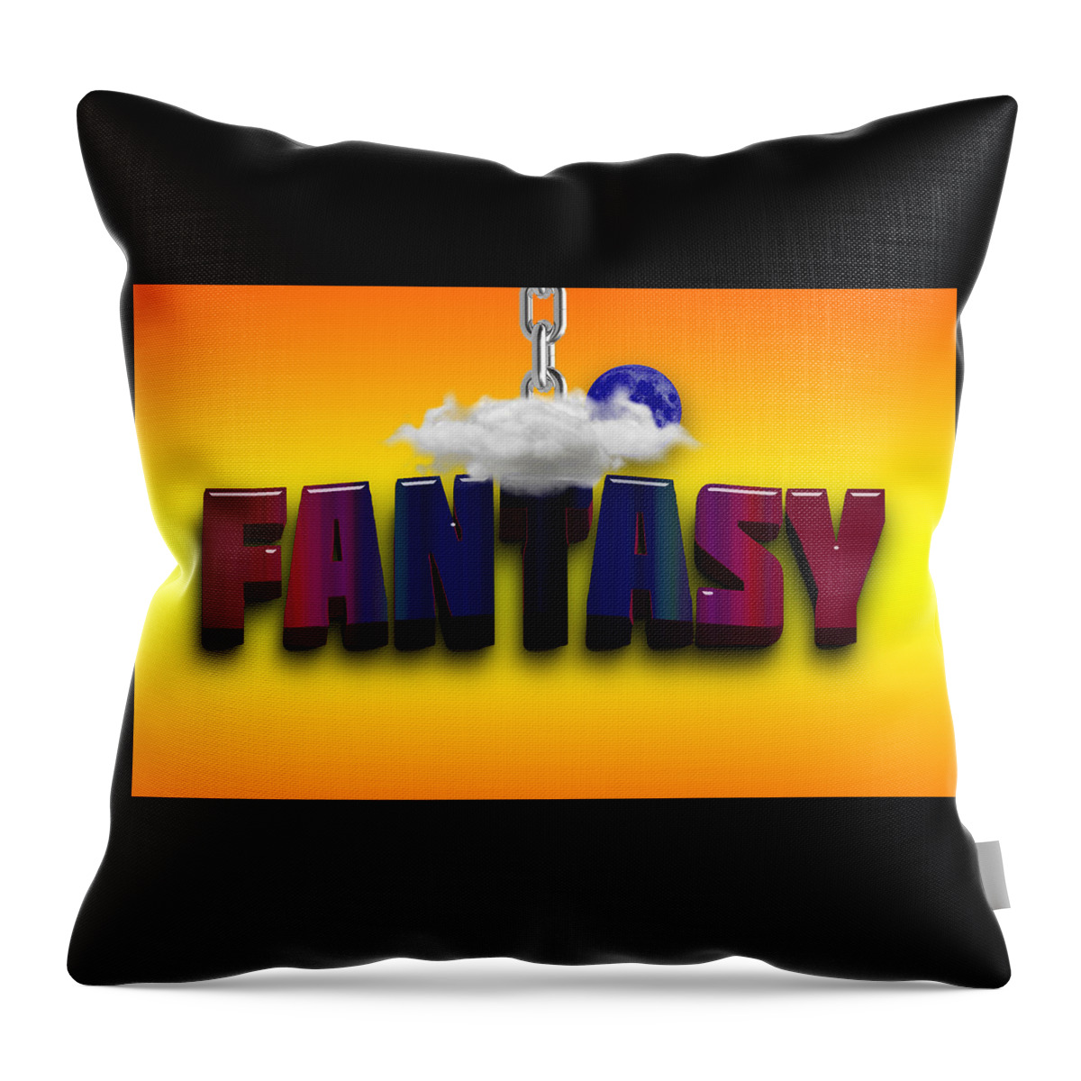 Fantasy Throw Pillow featuring the mixed media Fantasy by Marvin Blaine