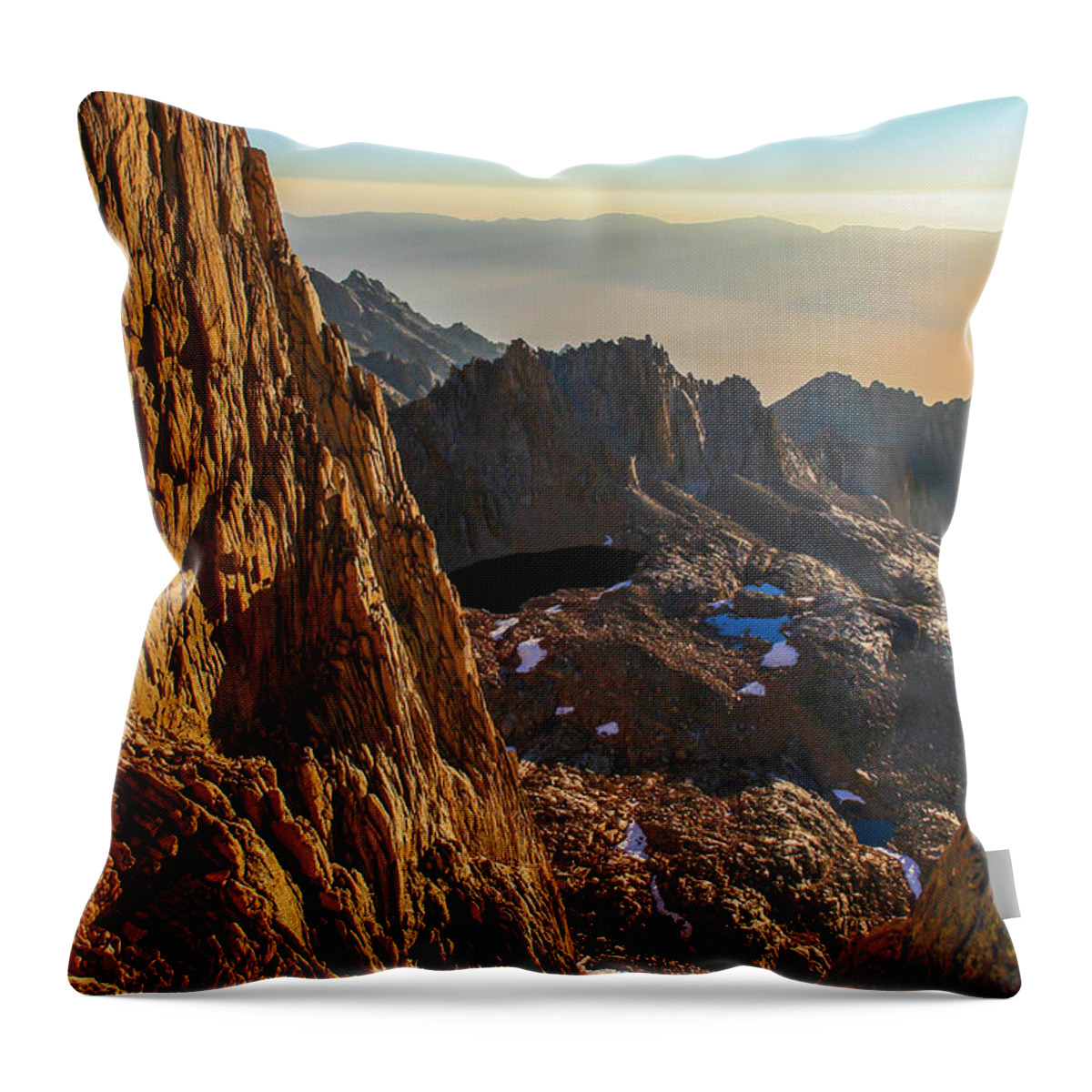 Dps Throw Pillow featuring the photograph First Sunlight by Doug Scrima