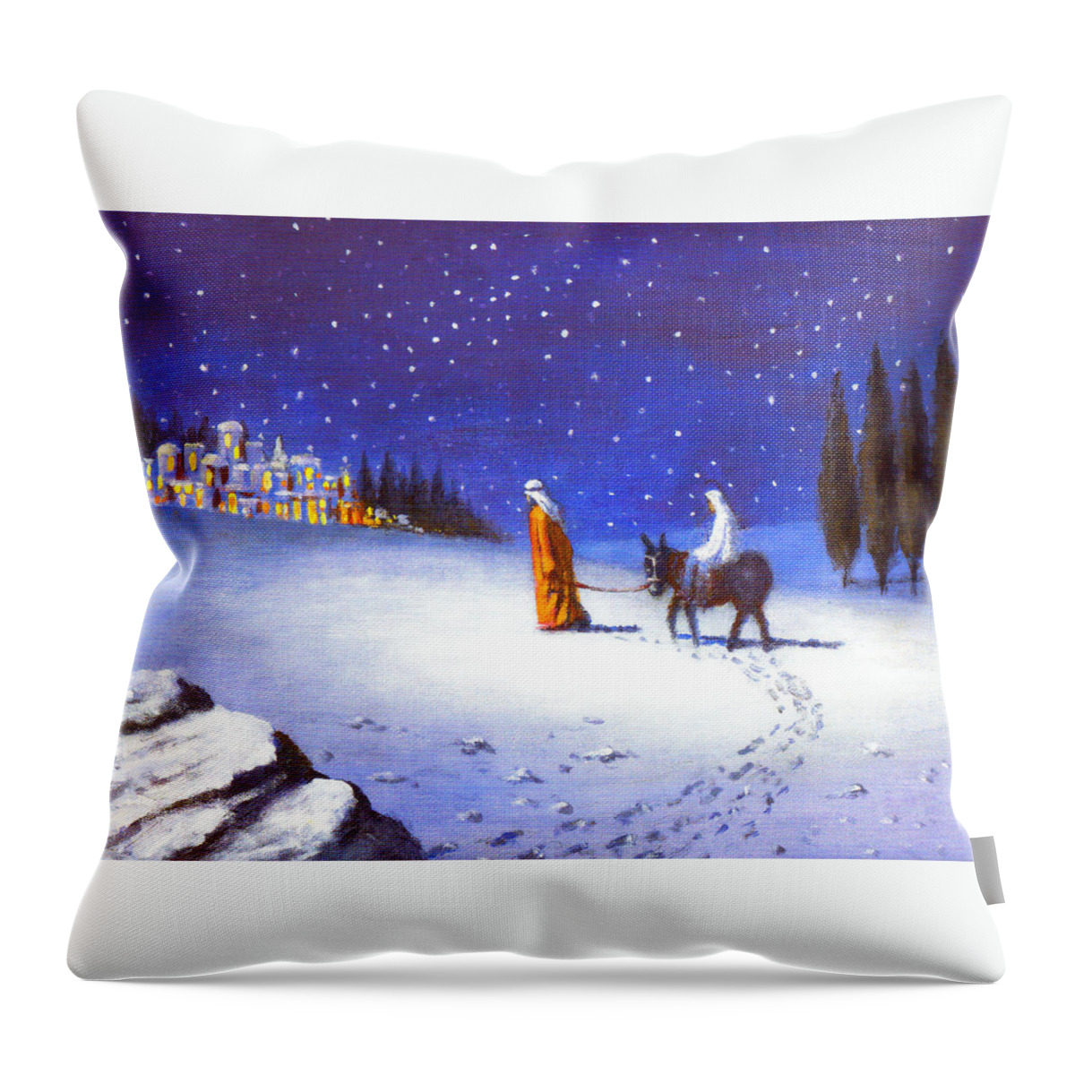 Snow Throw Pillow featuring the photograph Flight into Snow by Munir Alawi