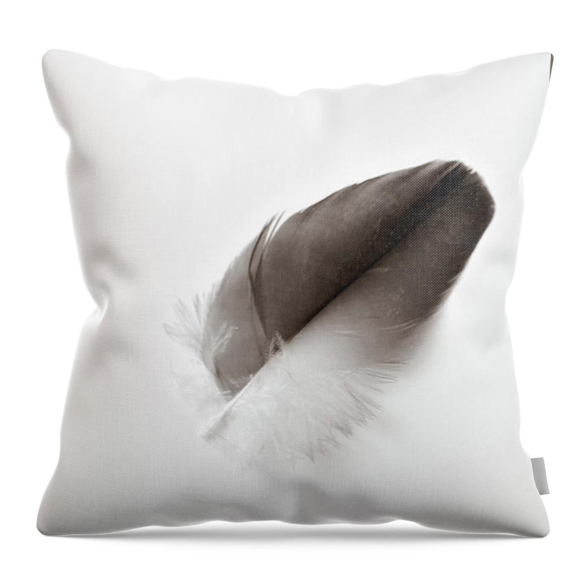 Feather Throw Pillow featuring the photograph Flightless by Michelle Wermuth