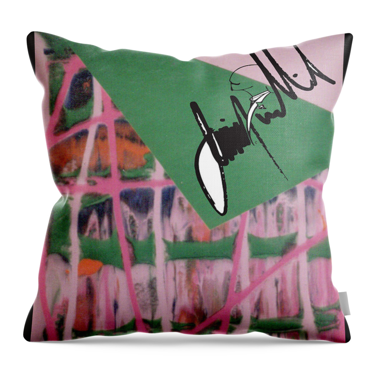  Throw Pillow featuring the digital art Flip by Jimmy Williams