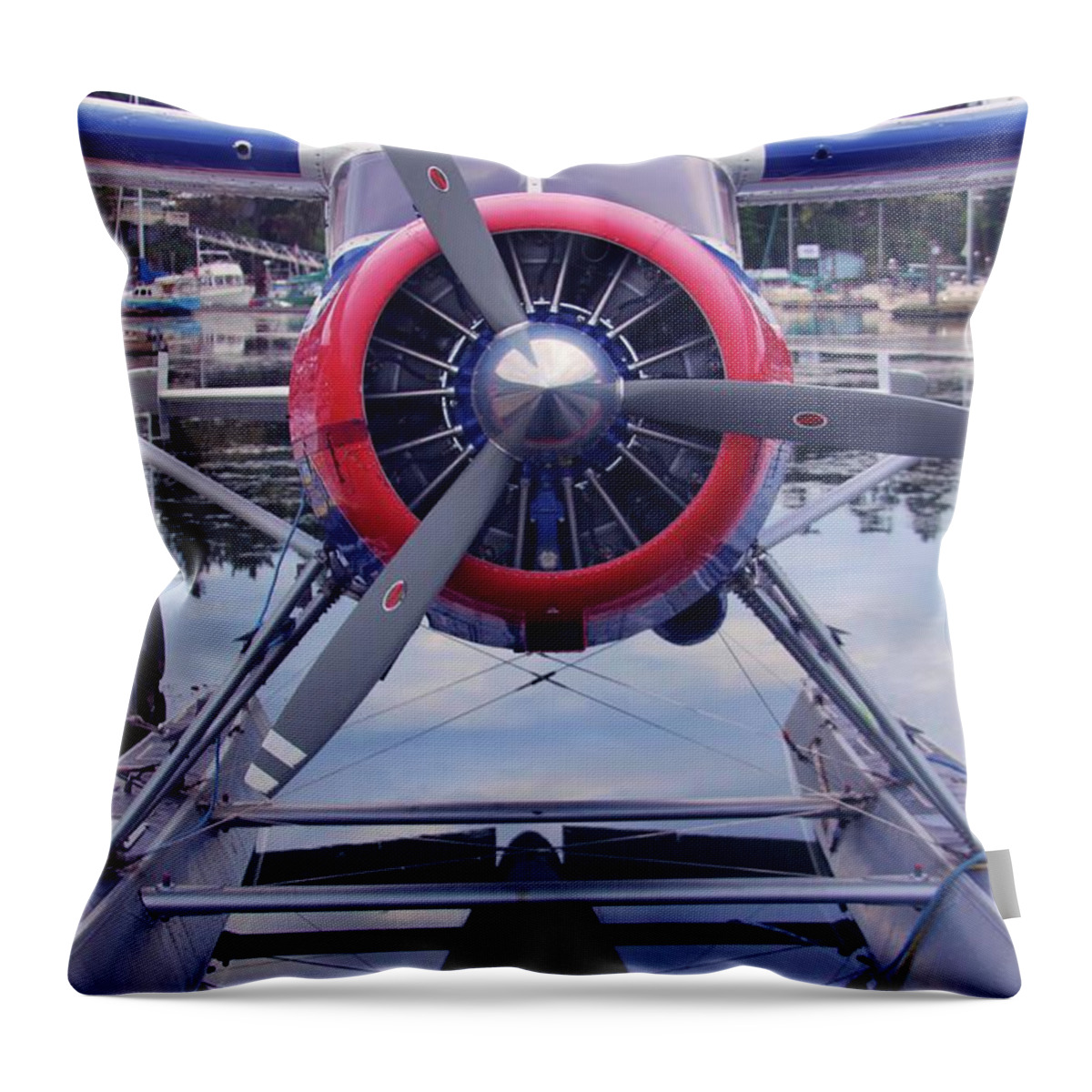 Propeller Throw Pillow featuring the photograph Fly me by Fred Bailey