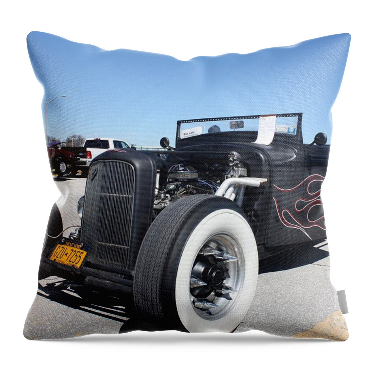1932 Ford Rat Hot Rod Throw Pillow featuring the photograph 1932 Ford Rat Hot Rod by John Telfer