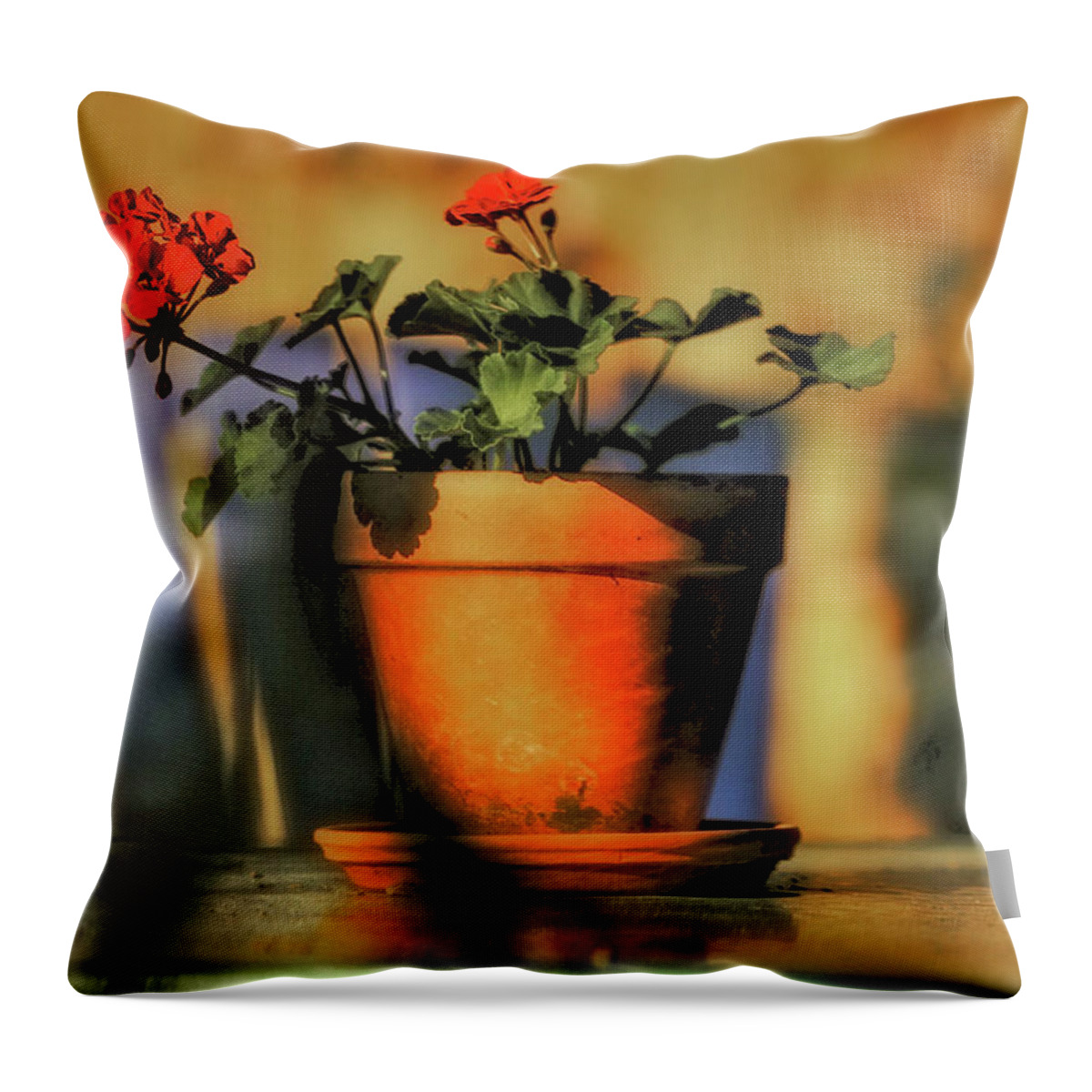 Still Life Photos Throw Pillow featuring the photograph Forever Flower by Kandy Hurley