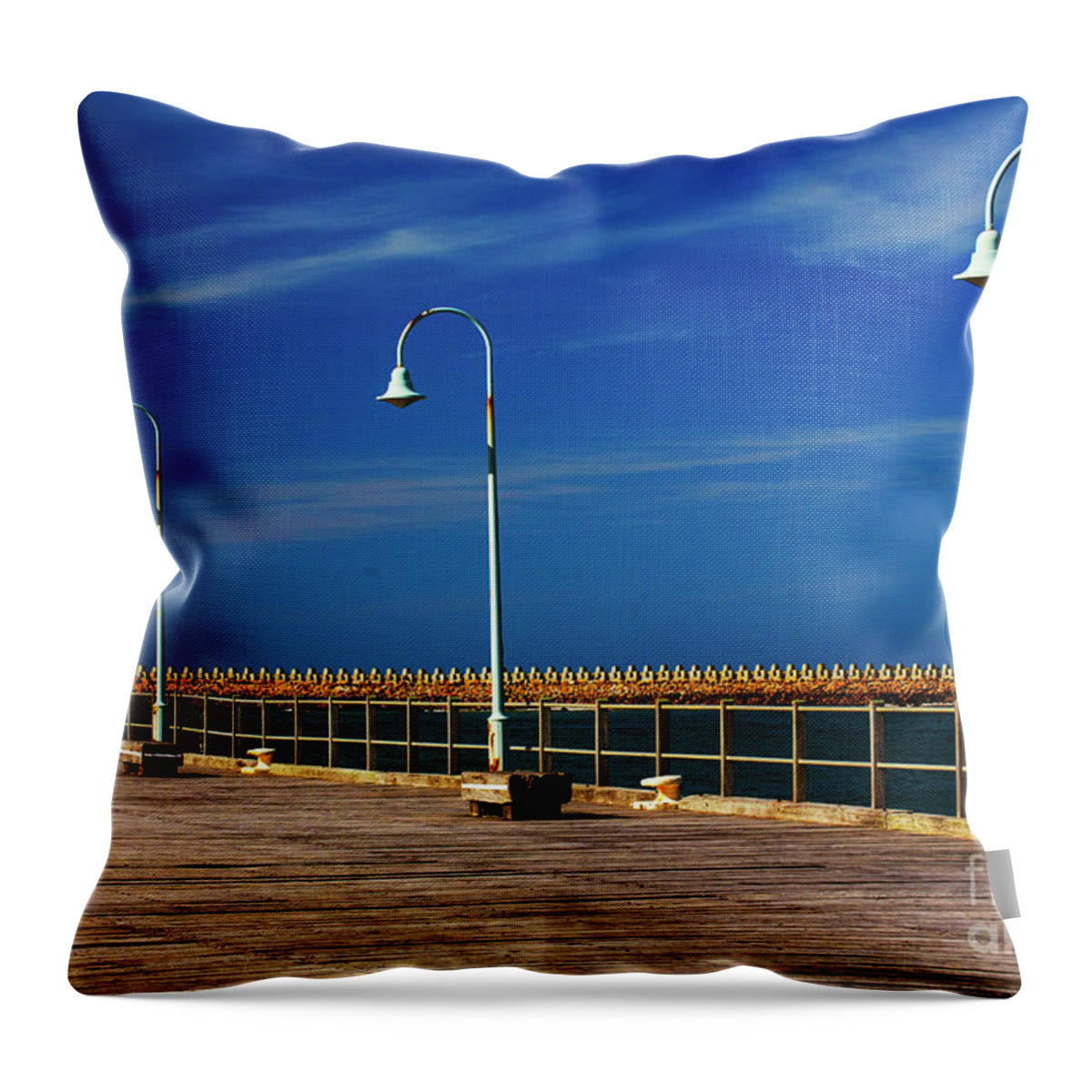Four Lamps Throw Pillow featuring the photograph Four lamps by Sheila Smart Fine Art Photography