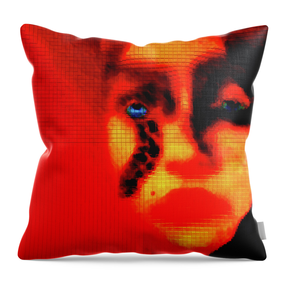  Throw Pillow featuring the digital art Fractured by Gabby Tary