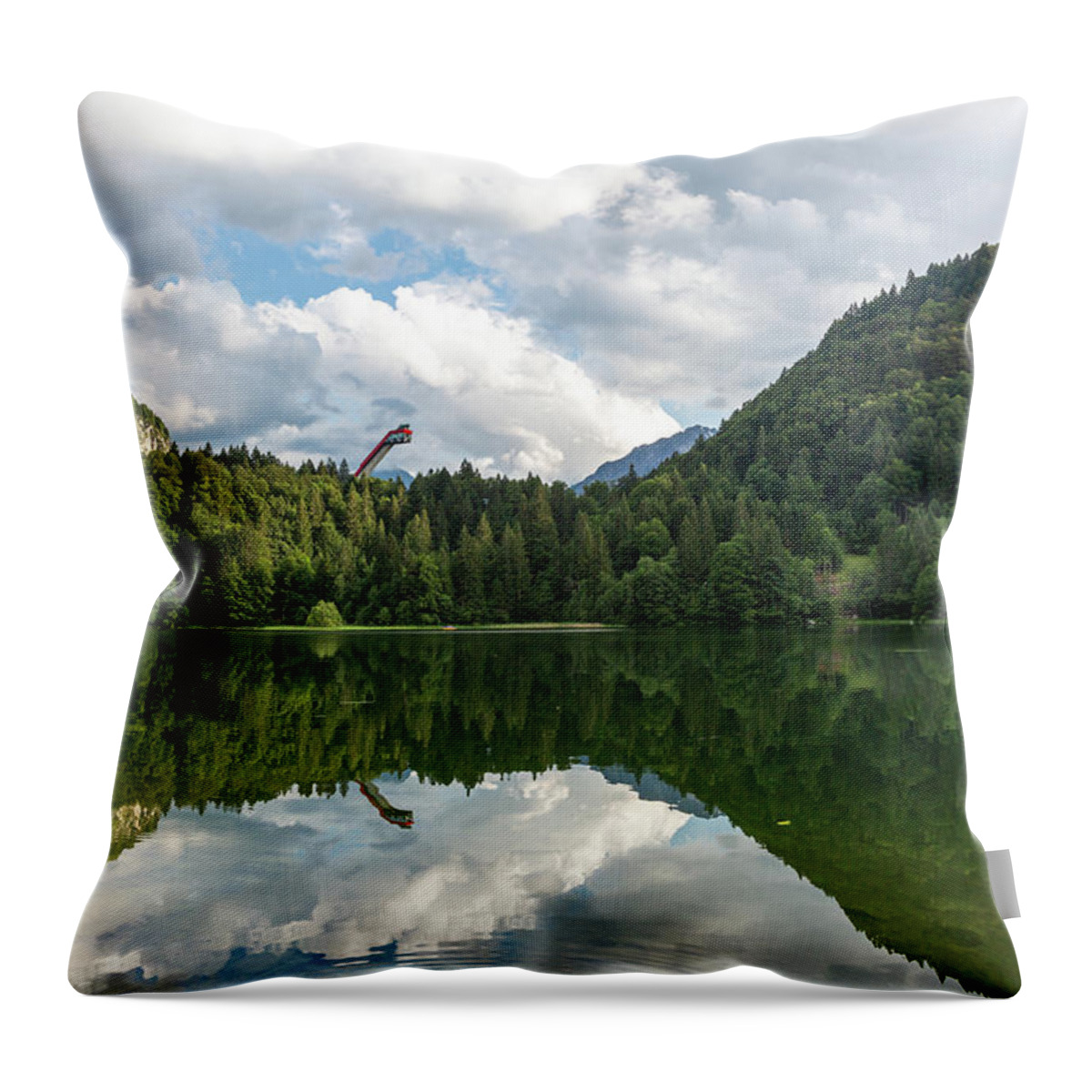 Nature Throw Pillow featuring the photograph Freibergsee by Andreas Levi