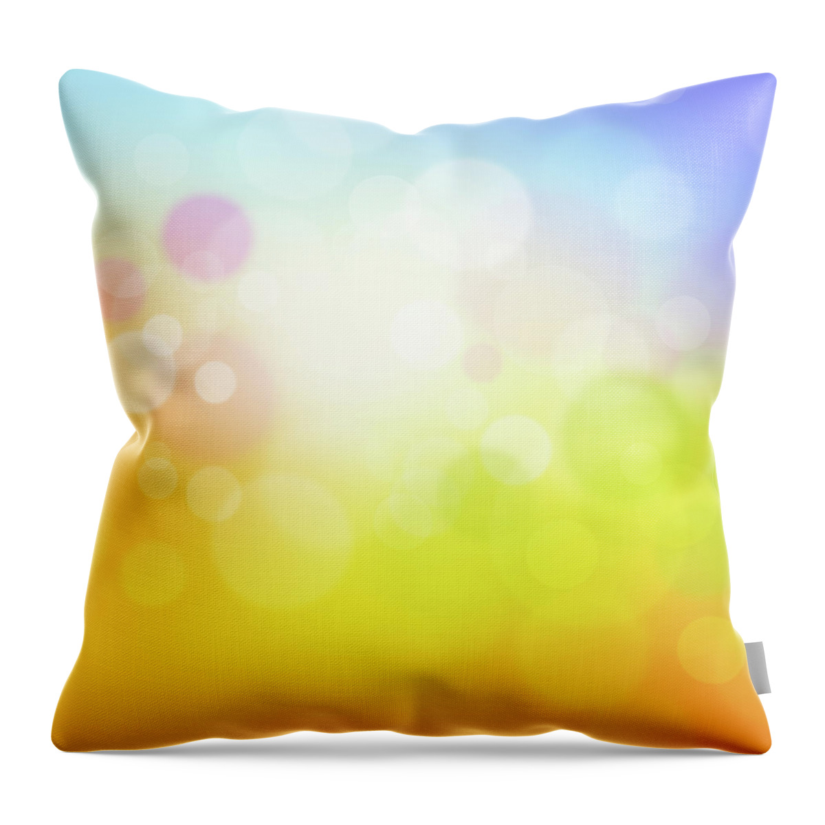 Dawn Throw Pillow featuring the photograph Fresh Optimistic Background by Goldmund