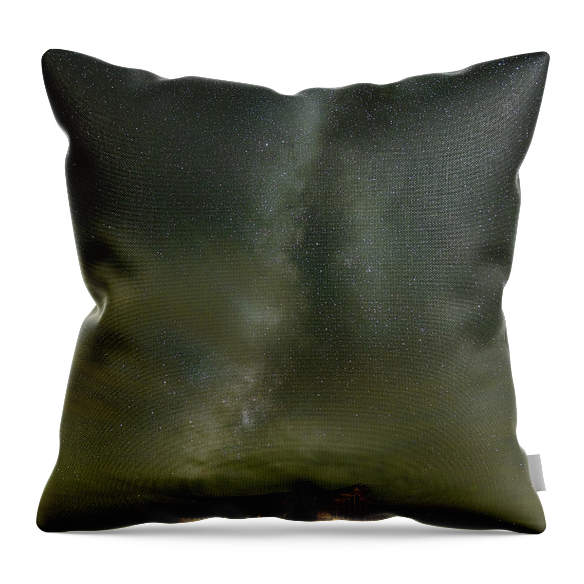 Milky Way Throw Pillow featuring the photograph Front Porch Memories 2 by James Clinich