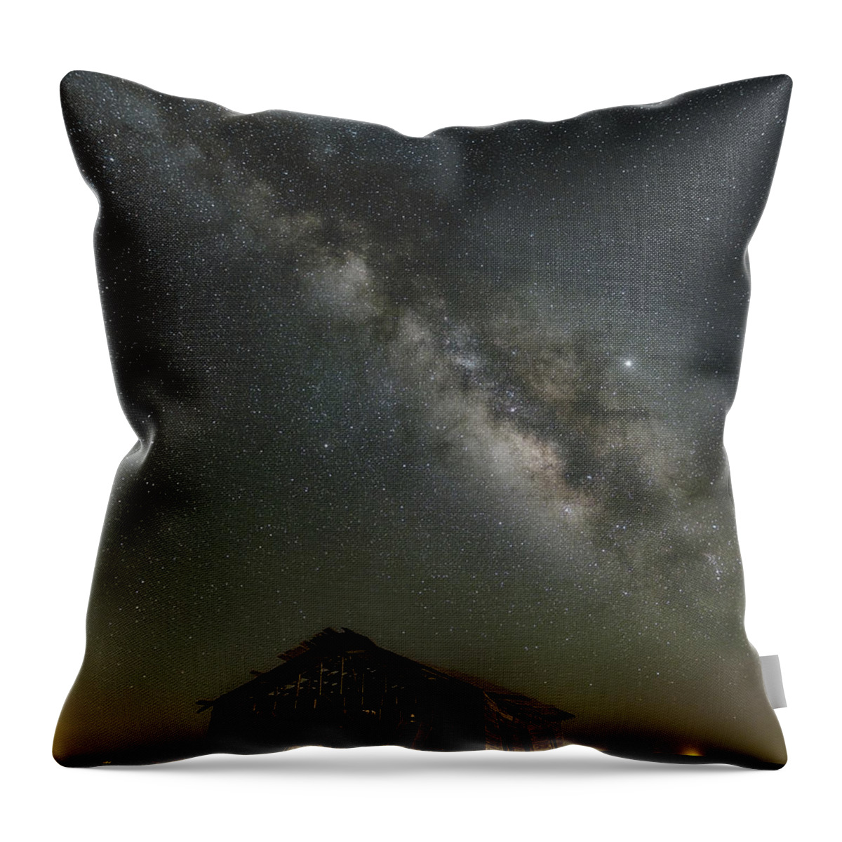 Milky Way Throw Pillow featuring the photograph Front Porch Memories by James Clinich