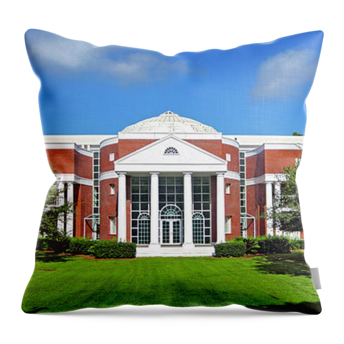 Fsu Law School Throw Pillow featuring the photograph FSU College of Law by John Douglas
