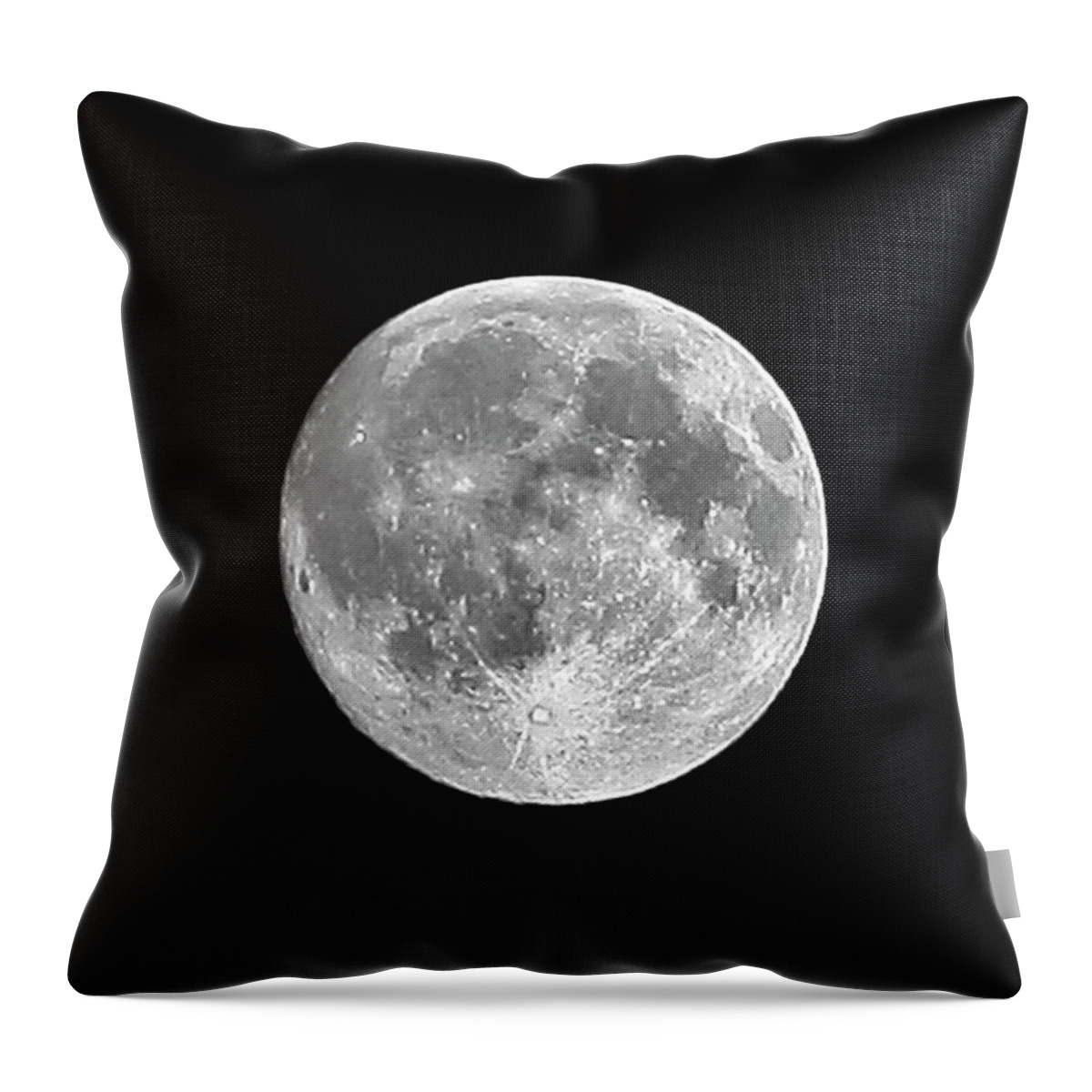Outdoors Throw Pillow featuring the photograph Full Moon by Richard Newstead