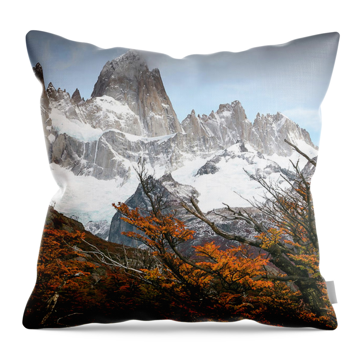 Patagonia Throw Pillow featuring the photograph Futrone by Ryan Weddle