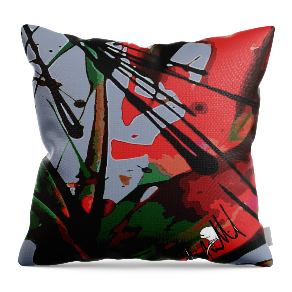  Throw Pillow featuring the digital art Future by Jimmy Williams