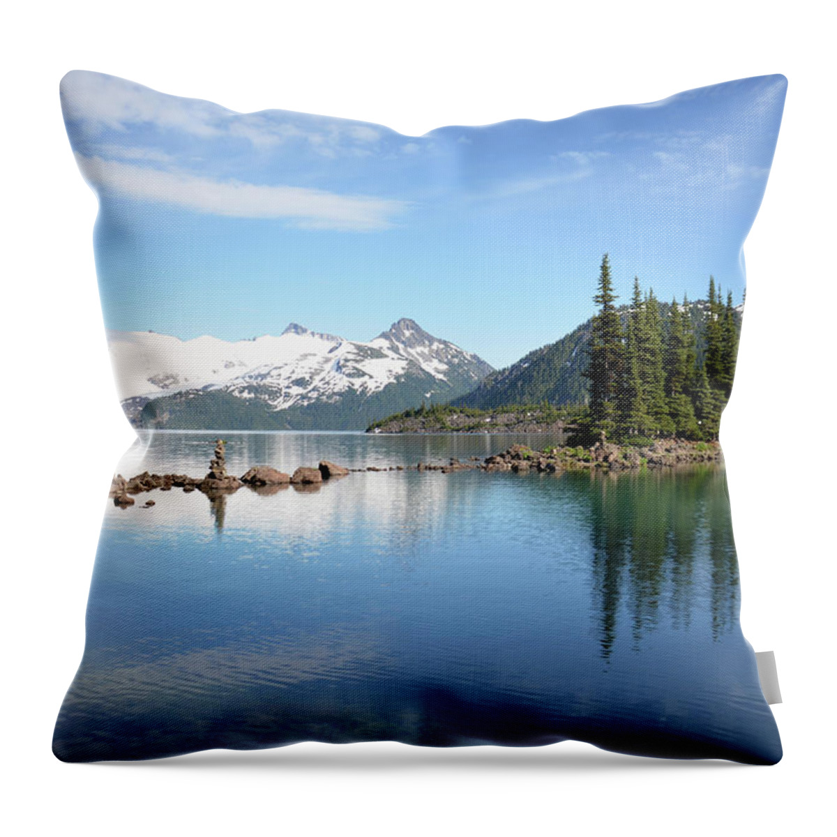 Tranquility Throw Pillow featuring the photograph Garibaldi Lake, British Columbia, Canada by Brian Caissie
