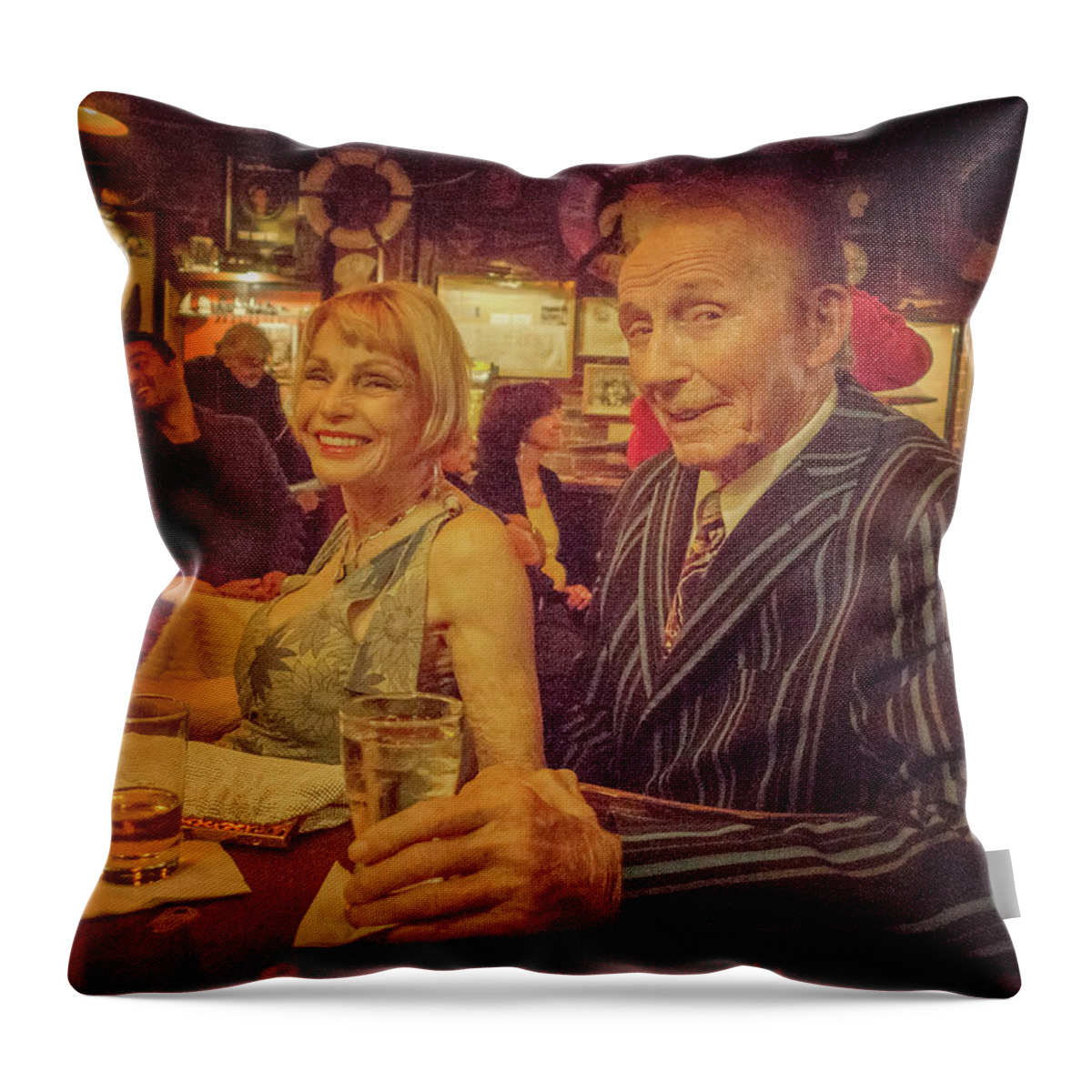 Bernie Schindler Throw Pillow featuring the photograph Gayle and Bernie by Jessica Levant