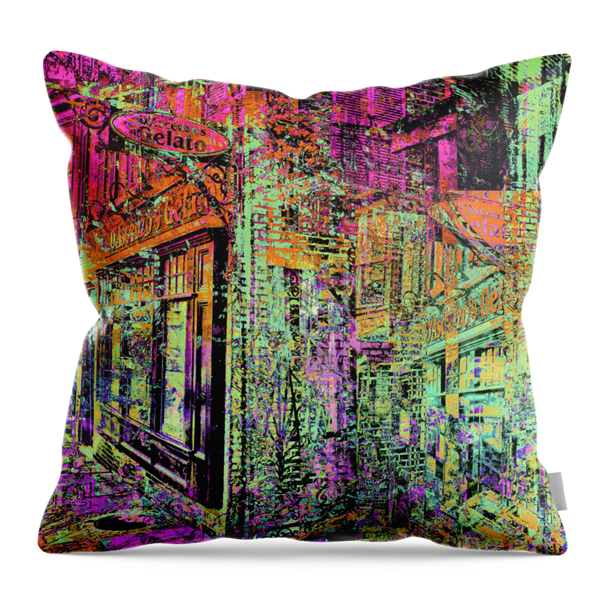Berries Throw Pillow featuring the photograph Gelato Flavors by Sandy Moulder