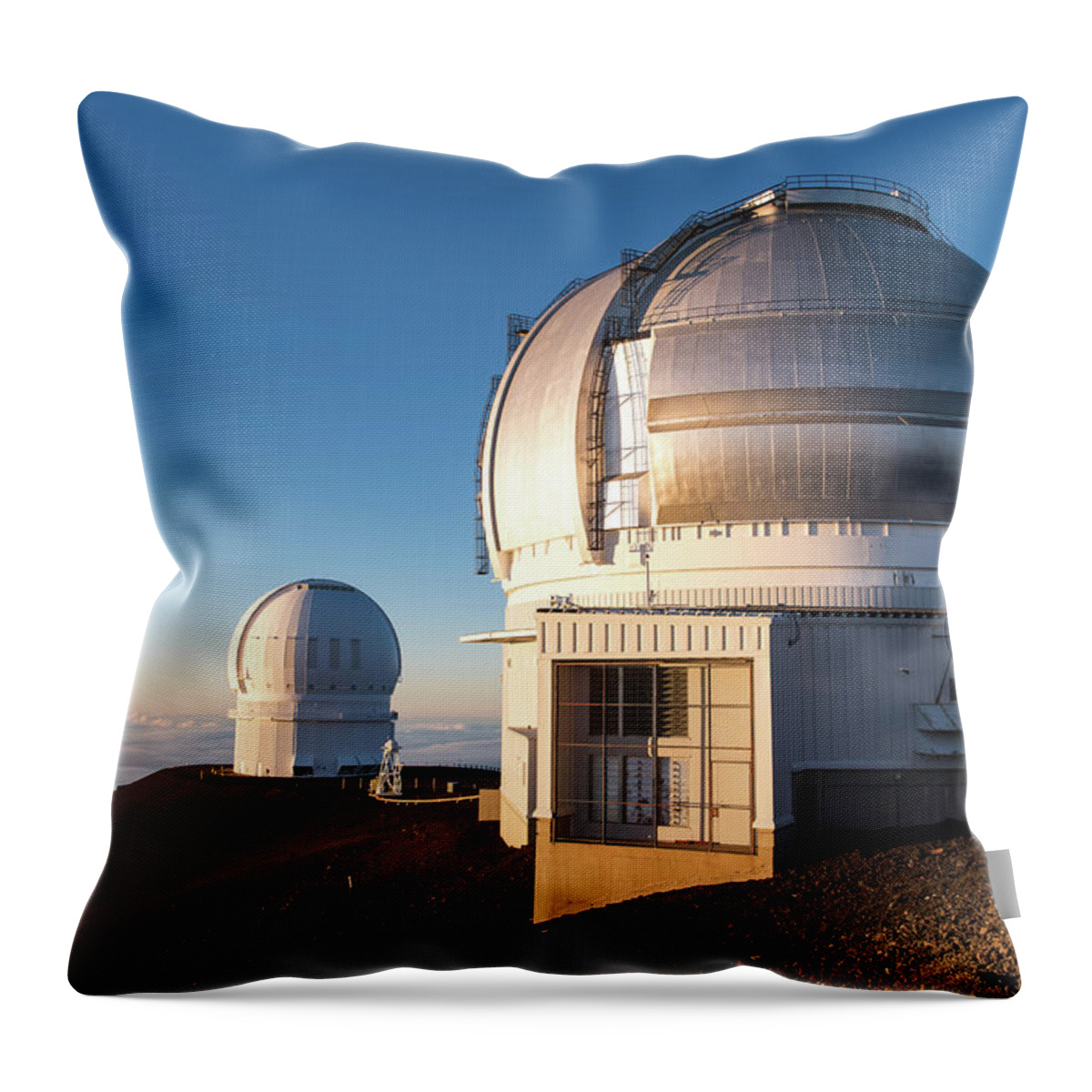 Telescope Throw Pillow featuring the photograph Gemini Observatory by William Dickman
