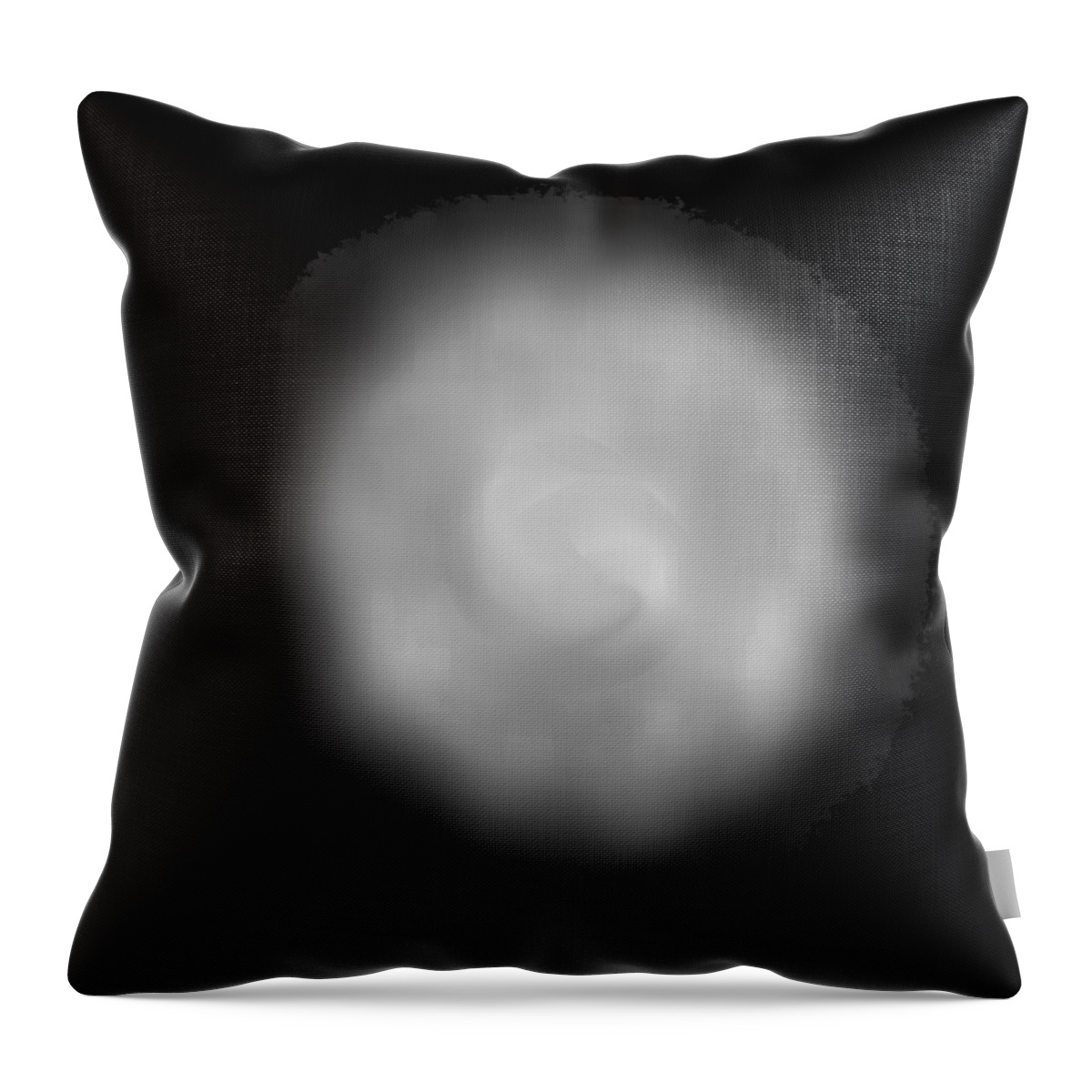 Ghost Spirit Throw Pillow featuring the mixed media Ghost Spirit Orb for Halloween Gift by Delynn Addams