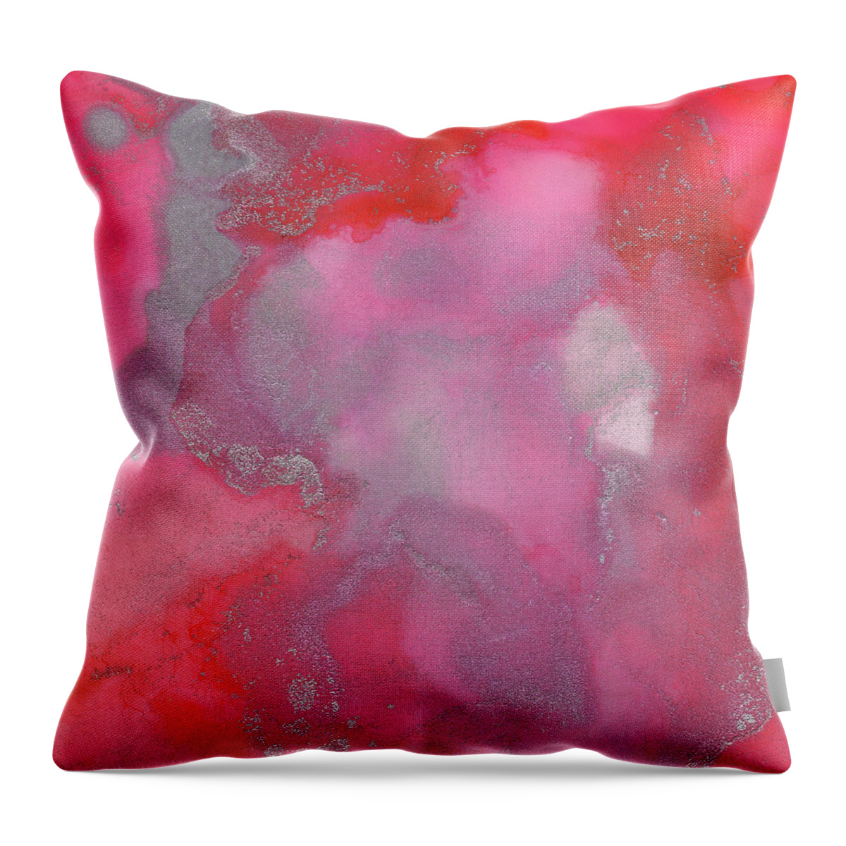 Abstract Throw Pillow featuring the painting Gimme Sugar by Jai Johnson