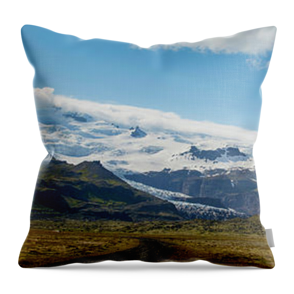 Glacier Throw Pillow featuring the photograph Glacier in Iceland by Agnes Caruso