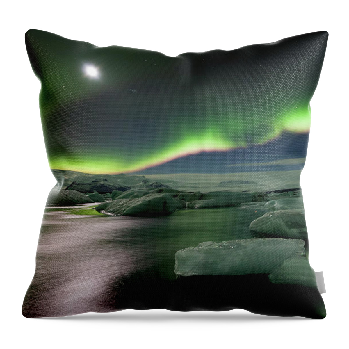 Tranquility Throw Pillow featuring the photograph Glacier Jokulsarlon by Martin Zalba
