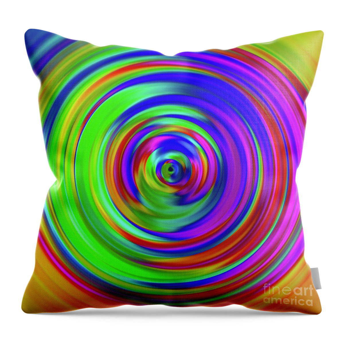 Circle Throw Pillow featuring the mixed media Glam by Alex Caminker