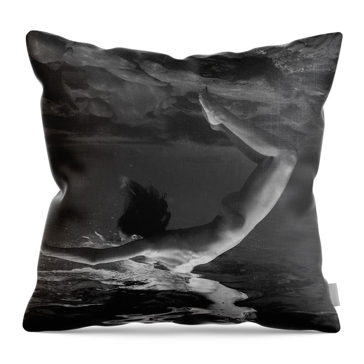 Naked Throw Pillow featuring the photograph Goddesses 4 by Mache Del Campo