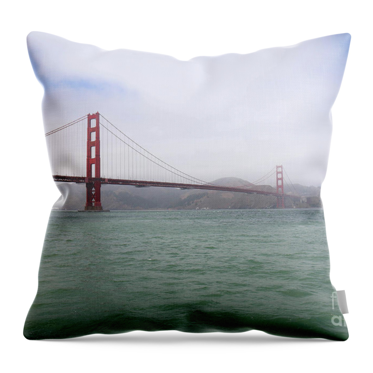 Golden Gate Bridge Throw Pillow featuring the photograph Golden Gate Bridge III by Veronica Batterson