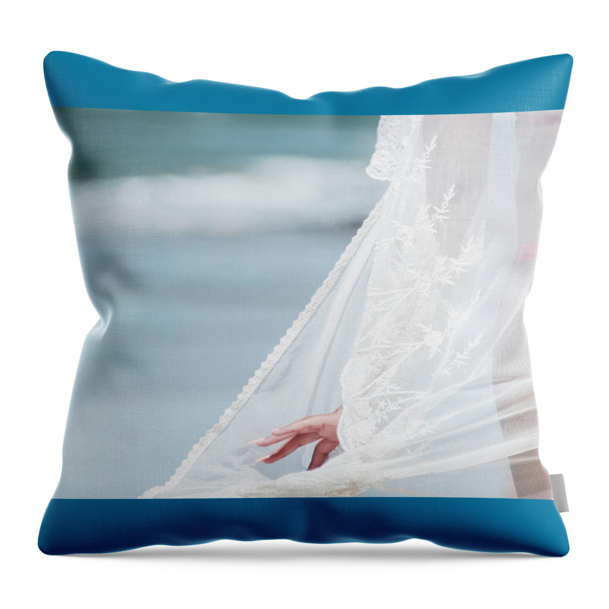 Seaside Throw Pillow featuring the photograph Grace by Pamela Steege