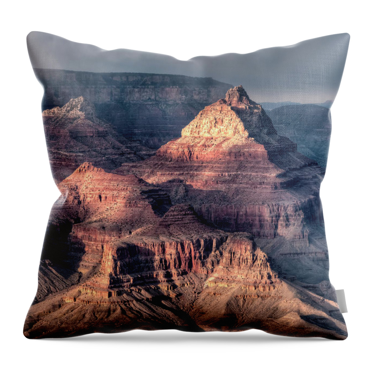 Geology Throw Pillow featuring the photograph Grand Canyon, View From South Rim by Mark Newman