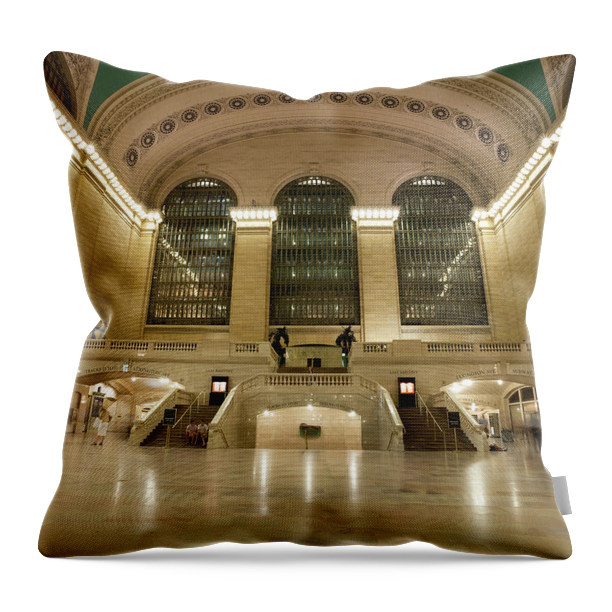 Arch Throw Pillow featuring the photograph Grand Central Station by Rhyman007
