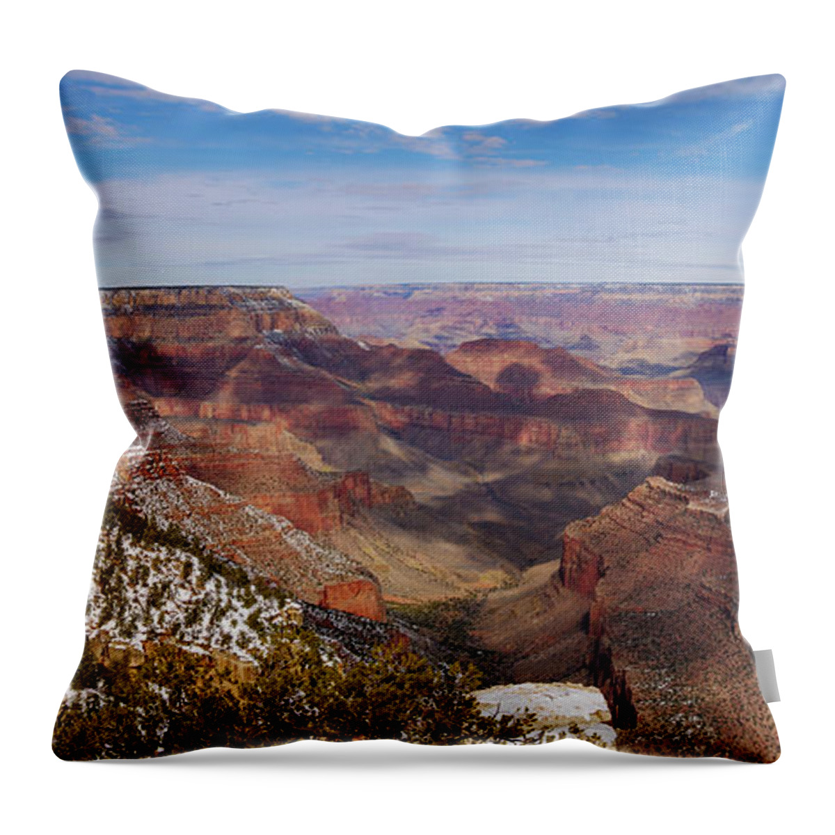 American Southwest Throw Pillow featuring the photograph Grandview Point Panorama by Todd Bannor