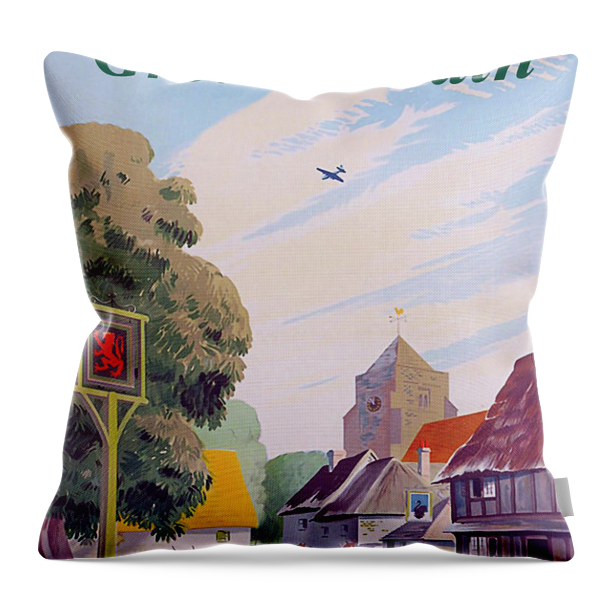 Great Britain Throw Pillow featuring the digital art Great Britain by Long Shot