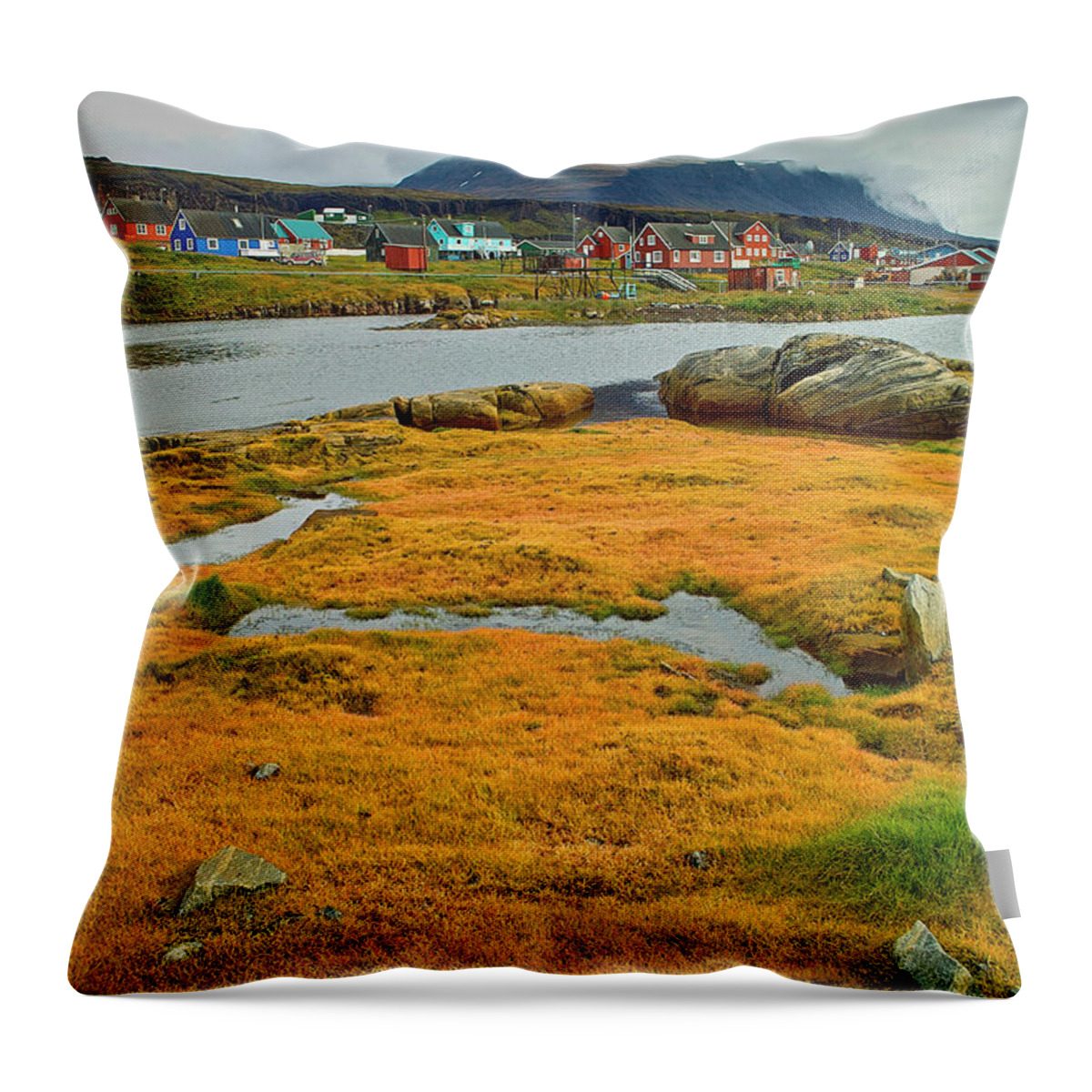 Tranquility Throw Pillow featuring the photograph Greenland by Thomas-vietz
