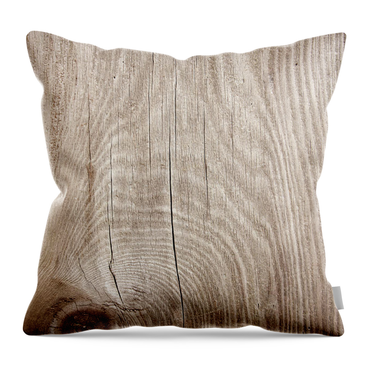 Material Throw Pillow featuring the photograph Grunge Wood Textured Background With by Hudiemm