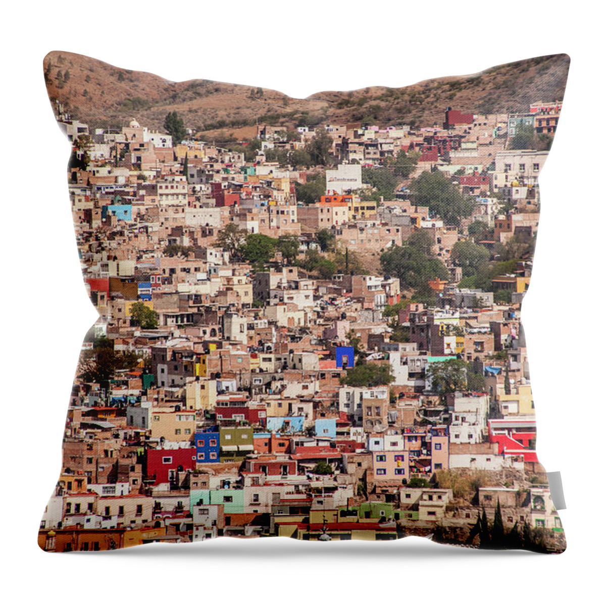 Scenics Throw Pillow featuring the photograph Guanajuato by Maryann Flick