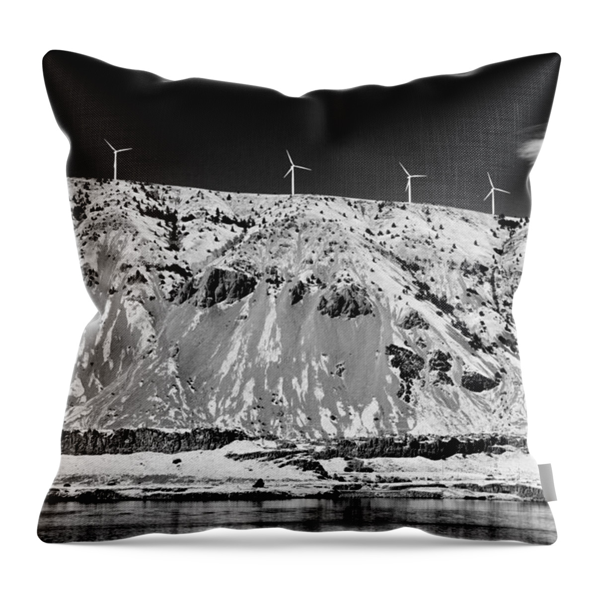River Throw Pillow featuring the photograph Guardians of the Columbia River by Brent Bunch