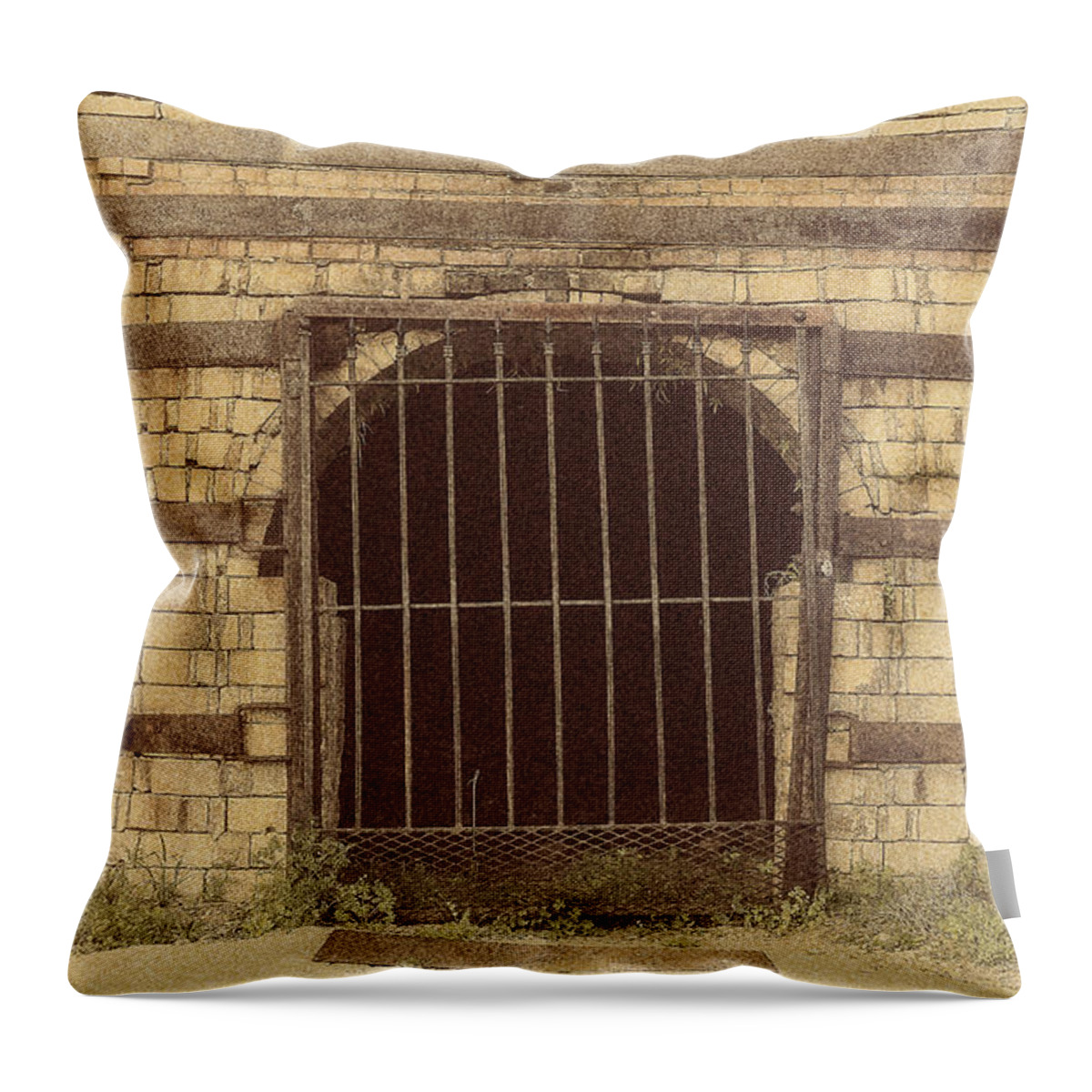 2014 Throw Pillow featuring the photograph Guignard Kilns-2 by Charles Hite