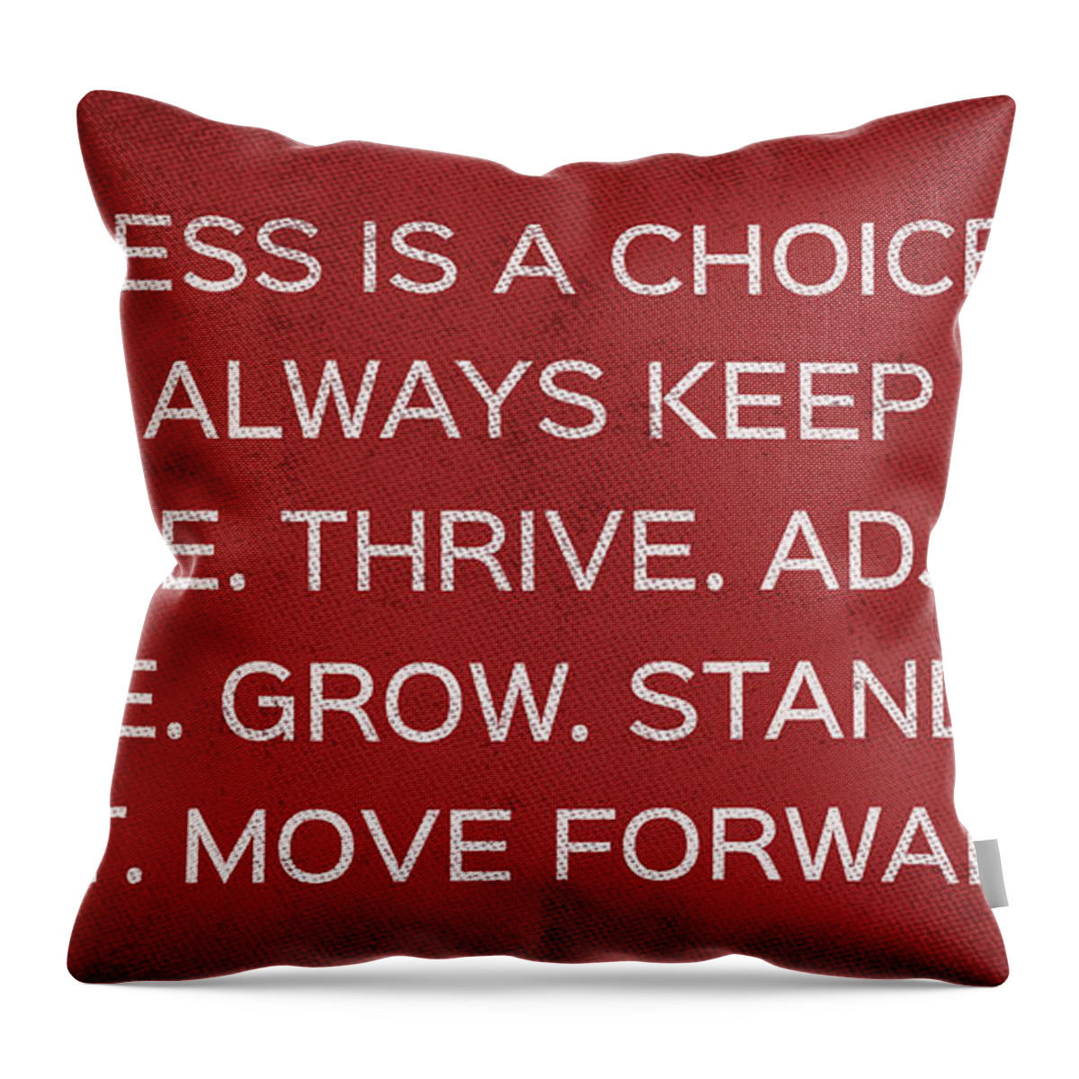 Happiness Throw Pillow featuring the digital art Happiness Is A Choice by Sd Graphics Studio
