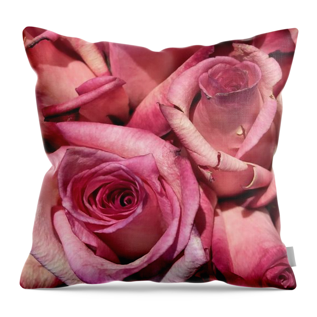 Roses. Mother’s Day Throw Pillow featuring the digital art Happy Mothers Day by Sharon Green